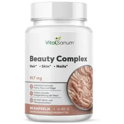 VitaSanum® Beauty Complex – MSM, Biotin, Zink & Vitamin C – 2 Kapseln Tagesportion