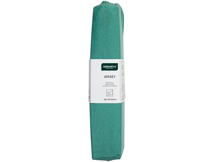 Naturaline Textil Bio Fixl. Jersey 180x200 aqua