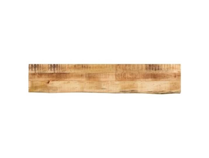 fsahslih Tischplatte 140x40x2,5 cm Baumkante Massivholz Mangoholz Rustikale Holzplatte mit natürlichem Finish für Esszimmer, Wohnzimmer oder Büro zur individuellen Tischgestaltung.