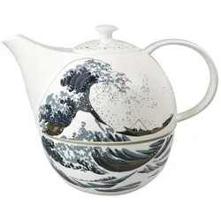 Goebel Katsushika Hokusai Teekanne mit Stövchen 1,2 l Die Große Welle