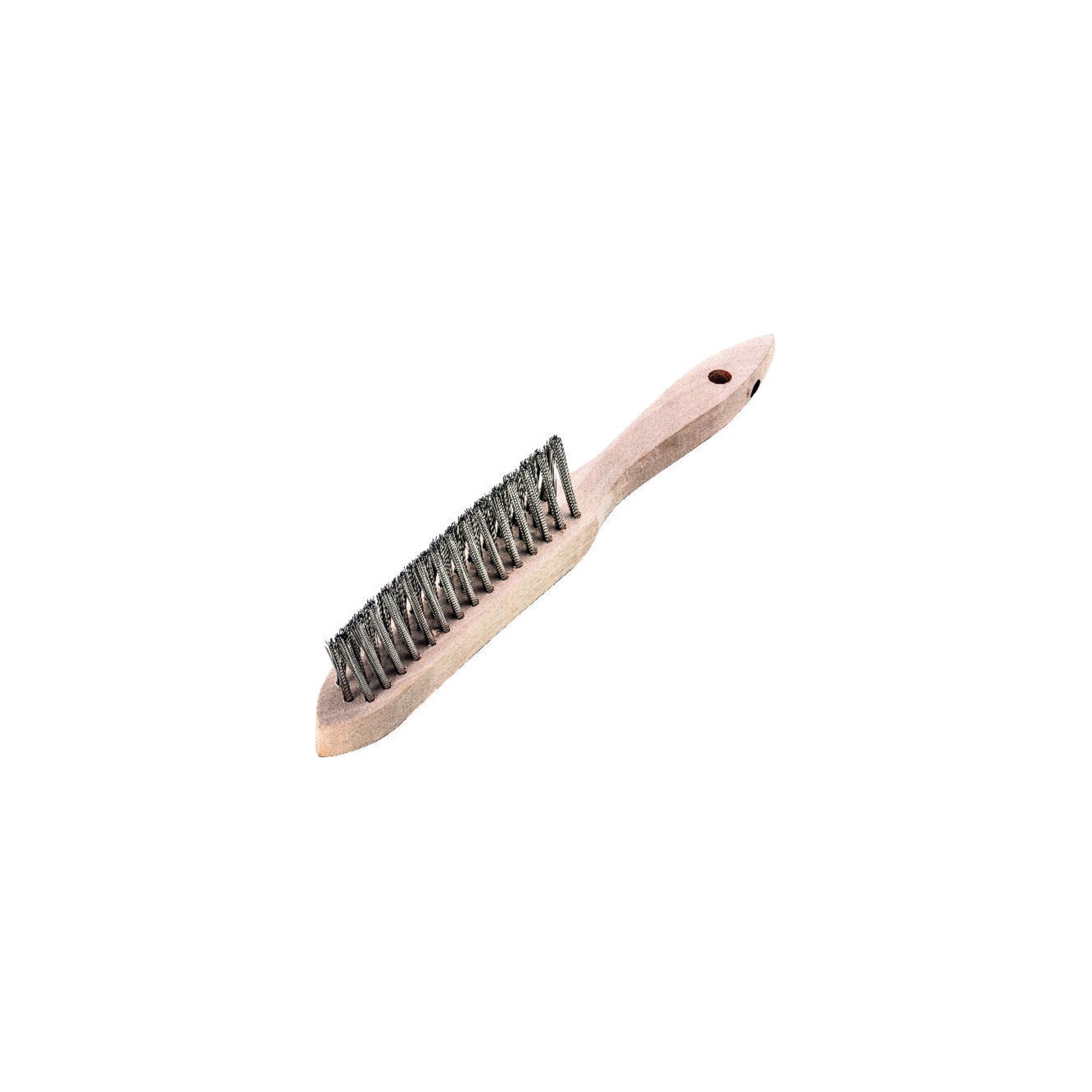 Lessmann Kehlnahtbürste V4A glatt 3-reihig 0,3mm (120831)