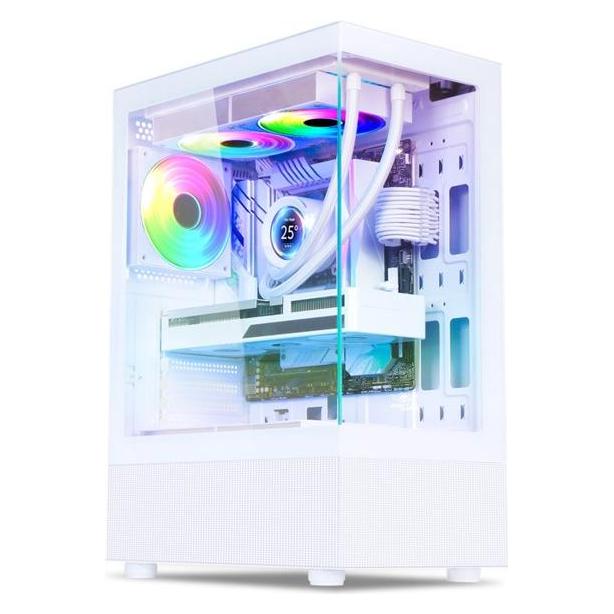 Spirit Of Gamer "Boitier Moyen Tour ATX Spectra Artic RGB avec panneaux vitrés (Blanc)" (ATX) (HAZSPISPECTRAWHITE)