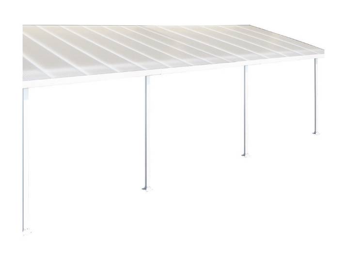 Palram Terrassenüberdachung Feria Weiss 3 × 8 m
