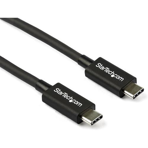 0.8m Startech Thunderbolt 3 auf Thunderbolt 3 Kabel - 40Gbps - TB3 zertifiziert- USB-C kompatibel - Activ - 100W PD TBLT34MM80CM