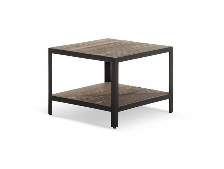 Table Basse Bois Marron 62x62x47cm - DECORATION D'AUTREFOIS - Vintage - Livré monté