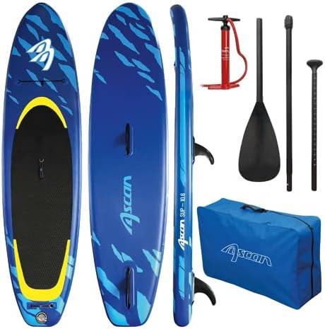 Wind SUP Board Set 10,6 Allroundboard mit Windsurfoption Windsup kpl. mit 3tlg. Alu Paddel%NEU%, Blau