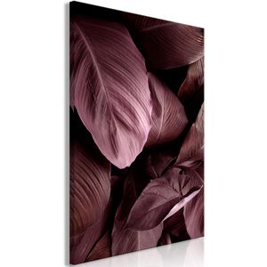 Artgeist Wandbild Velvet Leaves, Leinwand, Hochformat, 80 x 120 cm