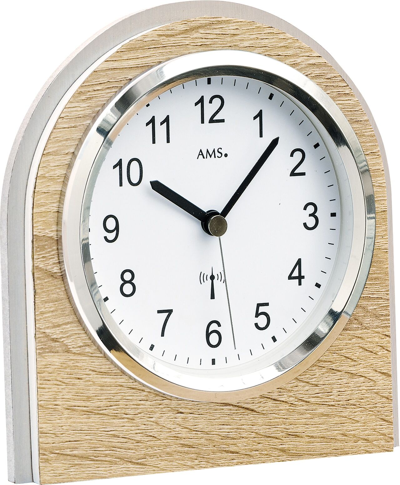 Funktischuhr AMS "F5199", beige, Tischuhren
