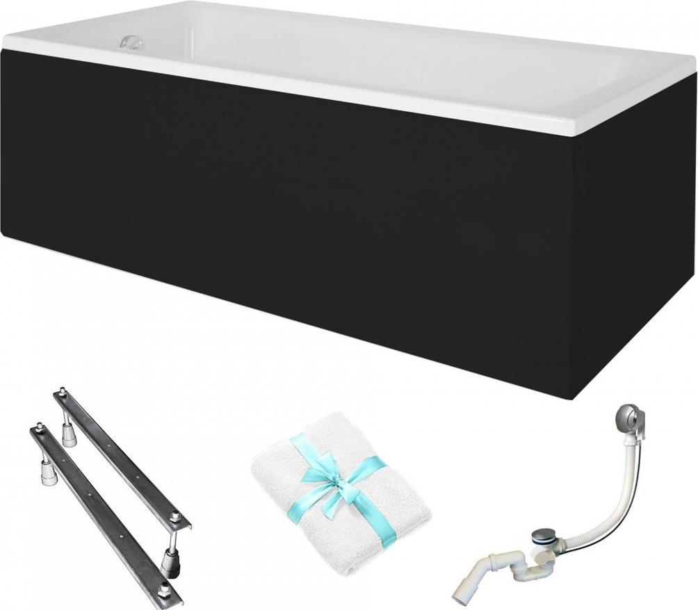 Aqua For You | Wanne Besco Talia - 120x70cm - Gestell Typ W - mit Verkleidung - Siphon - Rechteckig