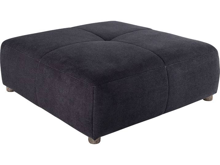 Hocker JOCKENHÖFER GRUPPE Gulliver, B: 130 cm , blau (dunkelblau), B:130cm H:42cm T:130cm, Microflausch (92% Polyester, 8% Nylon), Hocker, Hocker, mit Federkernpolsterung für kuscheligen, angenehmen Sitzkomfort