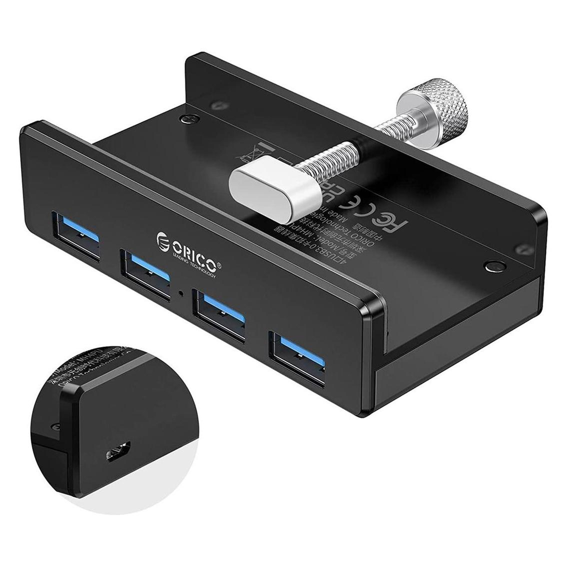 Orico MH4PU-P-BK-BP (USB-A, 4 Ports) (MH4PU-P-BK-BP)
