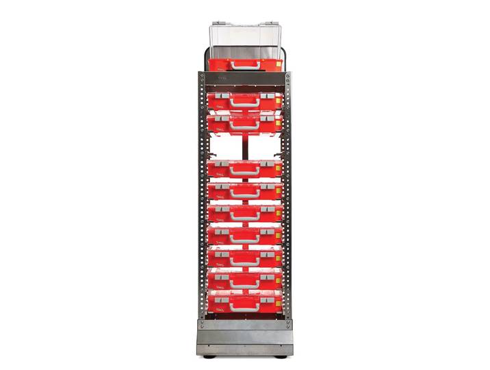 Raaco CarryLite - Opbergkast 80 4x8 - Aluminium - Zilver