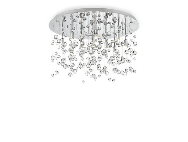 LED-Deckenleuchte Cromo Chromfarben Transparent