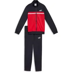 Puma Kinder Freizeit / Mode Sommer GJ Anzüge Anzüge lang Ki Poly Colorblock Suit B, Größe 152 in Blau Blau
