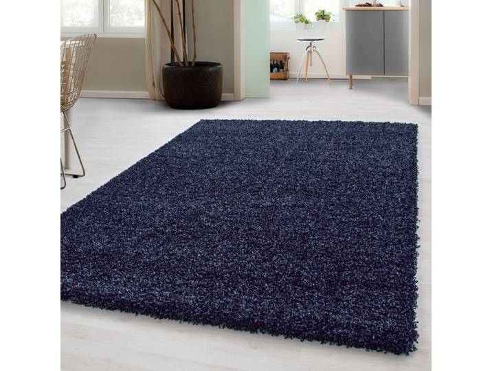 Carpetsale24 Uni Tapis de Salon Shaggy Uni Tapis Marin 160x230 cm Chambre Tapis Poil Long Moelleux et Doux