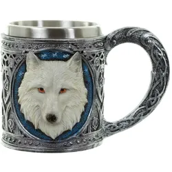 Puckator, Tasse, Weisser Wolf dekorativer Krug (1x)