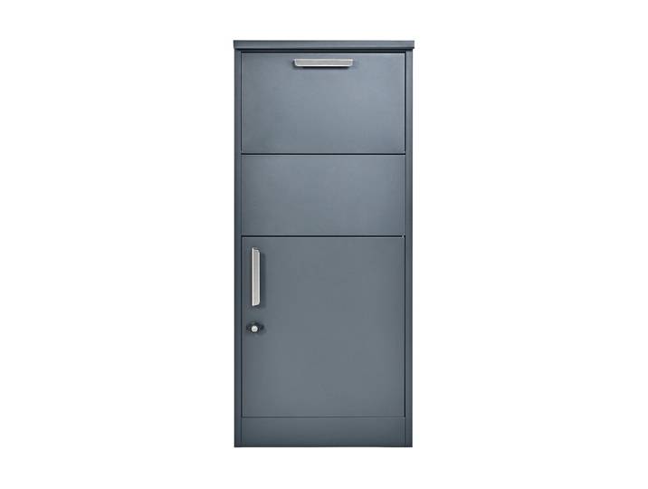 Paketbox WESTMANN Stahl-Paketbox Pepe , grau (anthrazit), B:50mm H:114mm T:39mm, Metall, Stahl, Briefkästen, Paketbox, Anthrazit, 50x39x114 cm