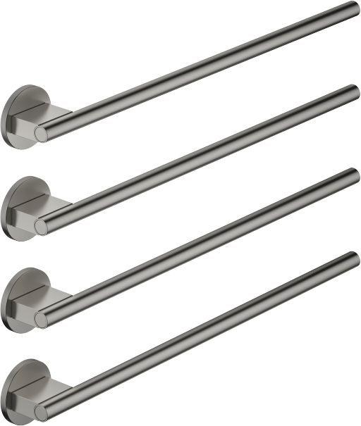 Sèche-serviettes Dornbracht 83314979-99, montage mural, platine foncé brossé
