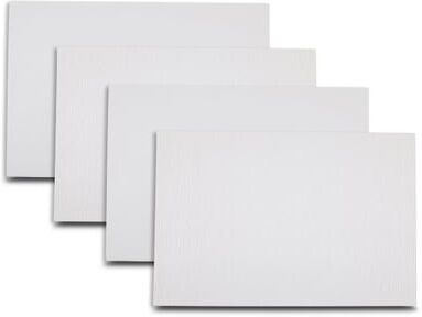 Dainty Home Ridges Premium Vegan Leather Reversible 2 Pattern Rectangular Placemat Set Of 4