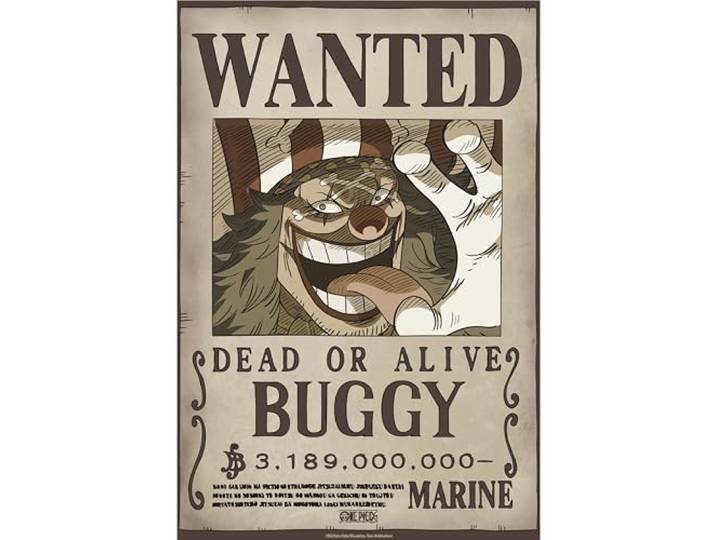 GB eye Poster ONE PIECE Wanted (WANTED Buggy)