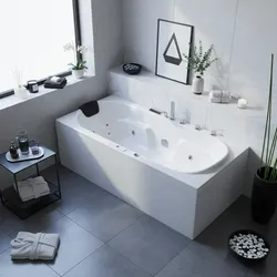 Whirlpool Badewanne 180x80 cm, 20 Massagedüsen Heizung LED, freistehend / Einbau, 1 Person, für kleines Bad, Caribia KOMFORT Deluxe, Made in Germany