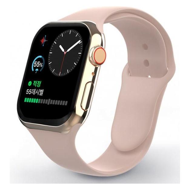 Swissten Silicone band for apple watch 42-44 mm pink sand (42 mm, 44 mm, Silikon) (46000115)