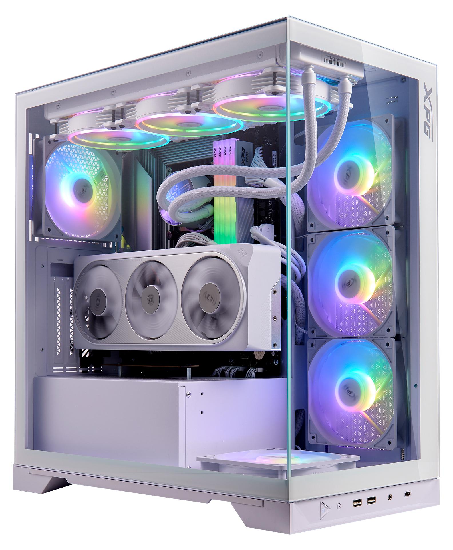 XPG INVADERXMT Midi-Tower Weiß, Midi Tower, PC, Weiß, ATX, micro ATX, Mini-ITX, SPCC, 17,5 cm
