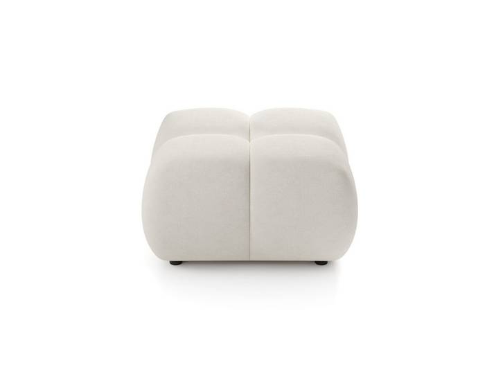 POLSTERHOCKER DUCA Modern Sitzhocker, Fußhocker Creme