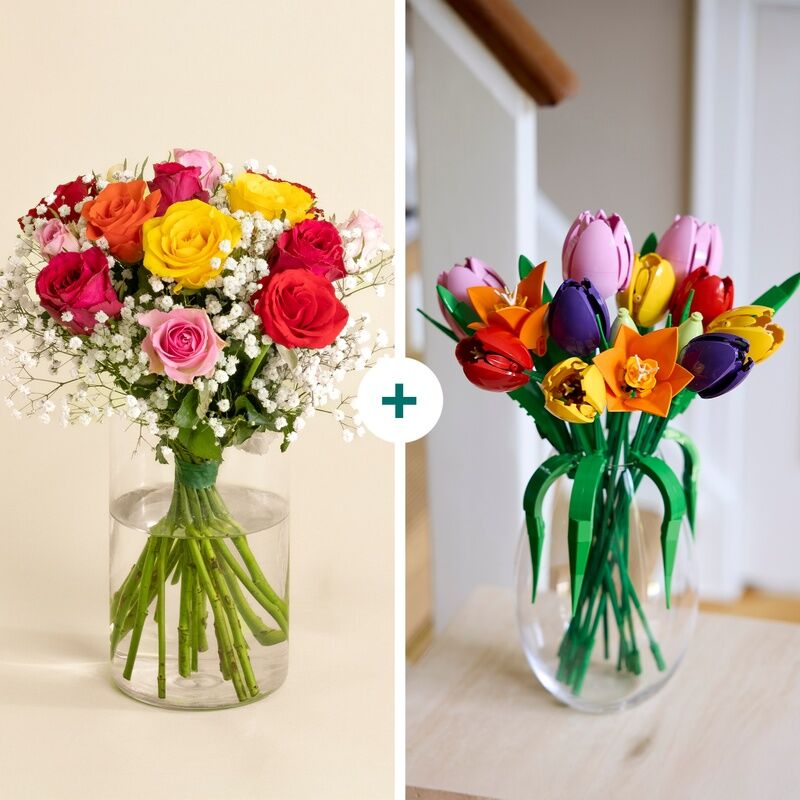 Coffret LEGO Tulipes - Interflora - Livraison de fleurs