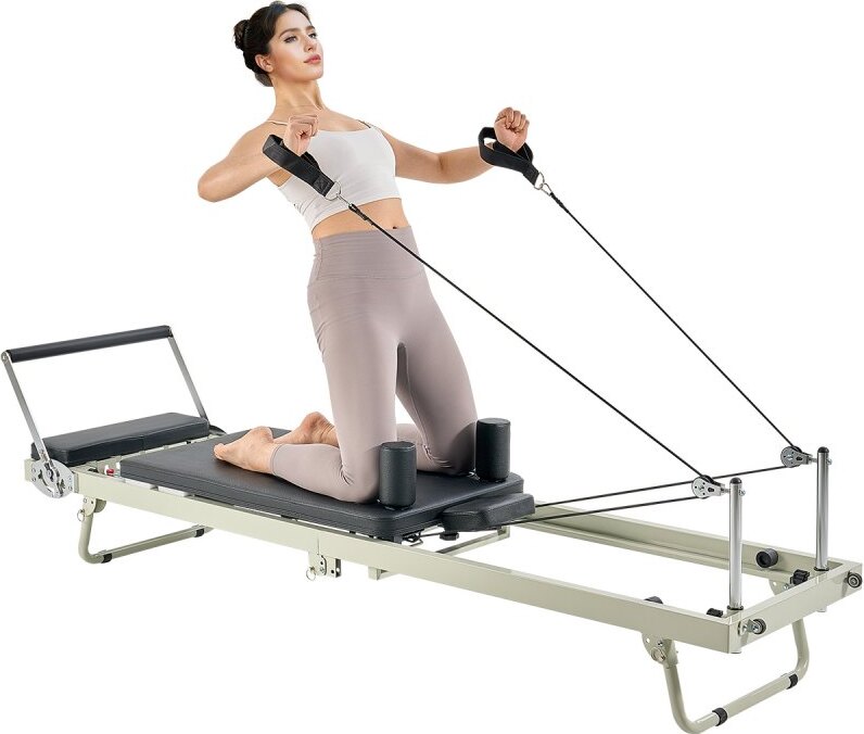 Faltbare Pilates Reformer Maschine - Pilates Bett für Heim-Fitnessstudio - Maximale Belastung 181kg