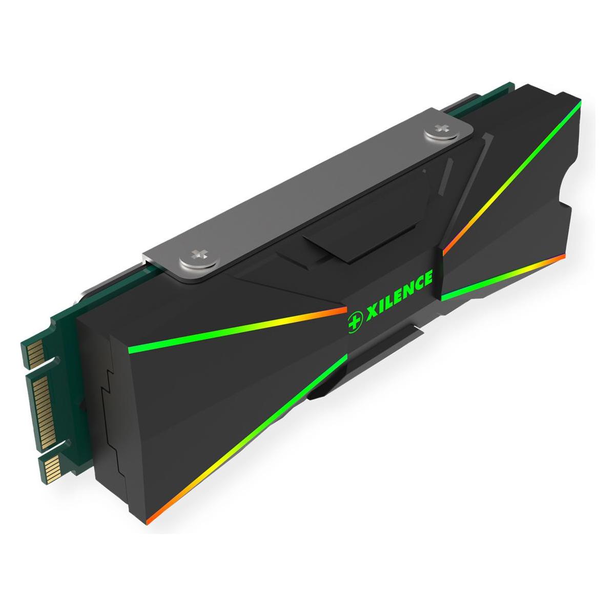 Xilence M2SSD.B.ARGB Speichermodul Kühler Schwarz 1 Stück(e) (XC401)