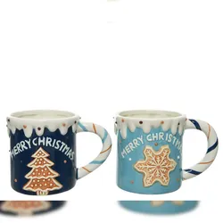 Christmas Decorations 1 Weihnachtstasse Keramik Lebkuchen Kaffeebecher Kaffeetasse Teetasse mit Motiv