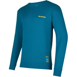 La Sportiva, Herren, Sportshirt, Klettershirt Climbing on the Moon (XL), Gelb, Türkis
