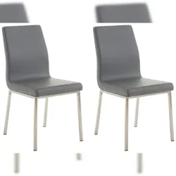 CLP 2er Set Esszimmerstühle Colmar grau