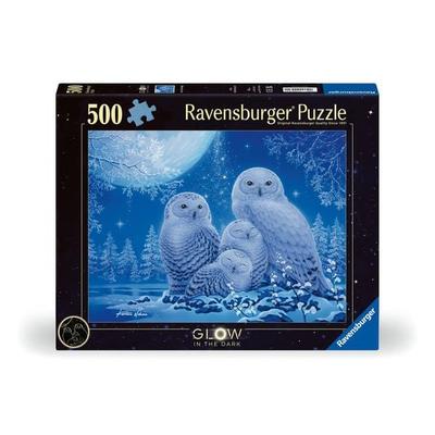 Erwachsenenpuzzle 500 Teile - Eulen im Mondschein