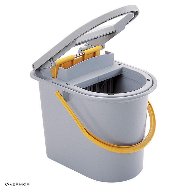 VERMOP Salmon Putzeimer 15,0 l grau, gelb 175618
