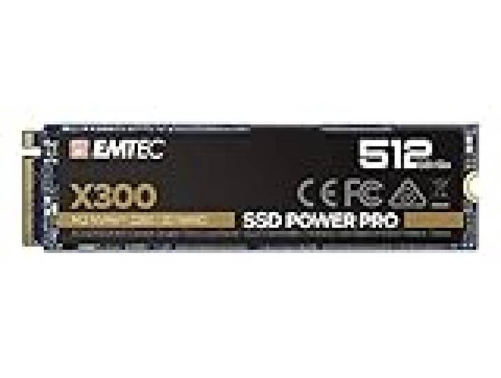 EMTEC - Disque Dur SSD Interne X300 M.2 2280 SSD Power Pro 512Go - PCI Express 3.0 3D NAND NVMe - Idéal Ultrabook, Informatique Haute Performance