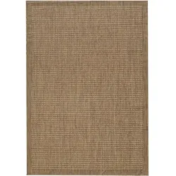 Balkonteppich Einfarbig Wetterfest Waschbar Strapazierfähig Terrasse Garten Schadstoffgeprüft Braun 160x230 cm – ORIANA von Kadima Design