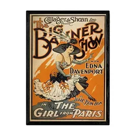 POSTER Show Paris Vintage A4 Rahmenlos