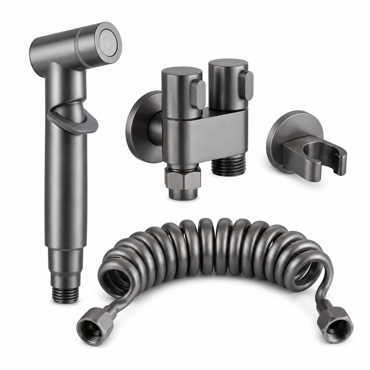 BIDETIX Handmatige dubbele bidetspuit