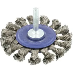 Rundbürste Stahld. 6mm 75mm gezopft