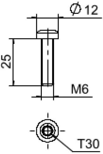OBO Bettermann Vis à tête plate FKS M6x25 A2 (5901880)