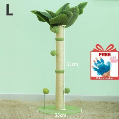 Uplift Picks 65cm Cat Scratching Post Sisal Scratch Tree With Interactive Ball Toys For Indoor Cats a