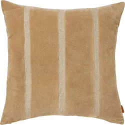 Senti Dekoratives Kissen 50 x 50 cm gestreift sandfarbig