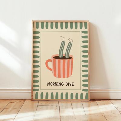 Uplift Picks Minimalist Coffee Wall Art Retro Kitchen Poster For Coffee Lovers 09 30x45 Cm