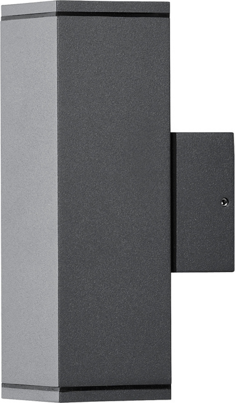 Konstsmide Monza Up & Down Wandlamp - Antracietkleurig Aluminium en Helder Glas - 7907-370