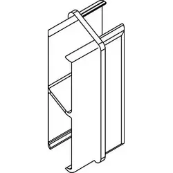 OSMO ALU-CLADDING  RHOMBUS Längsverbinder VE10 Weiß