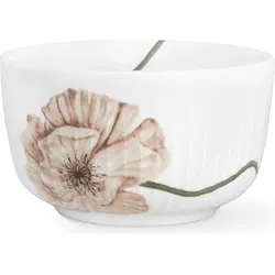 Kähler Ø 12 cm - Porcelaen - Hvid m. dekoration, Schüssel + Schale, Weiss
