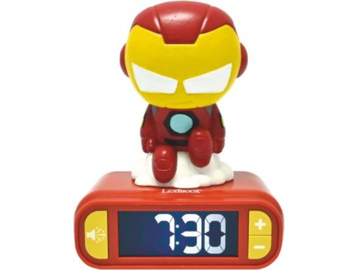Lexibook - Réveil Veilleuse Iron Man 3d Effets Sonores