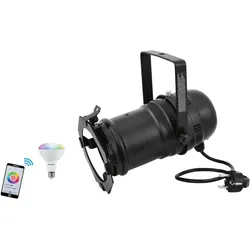 EUROLITE Set PAR-30 Spot sw + LED PAR-30 RGB/WW/CW WiFi
